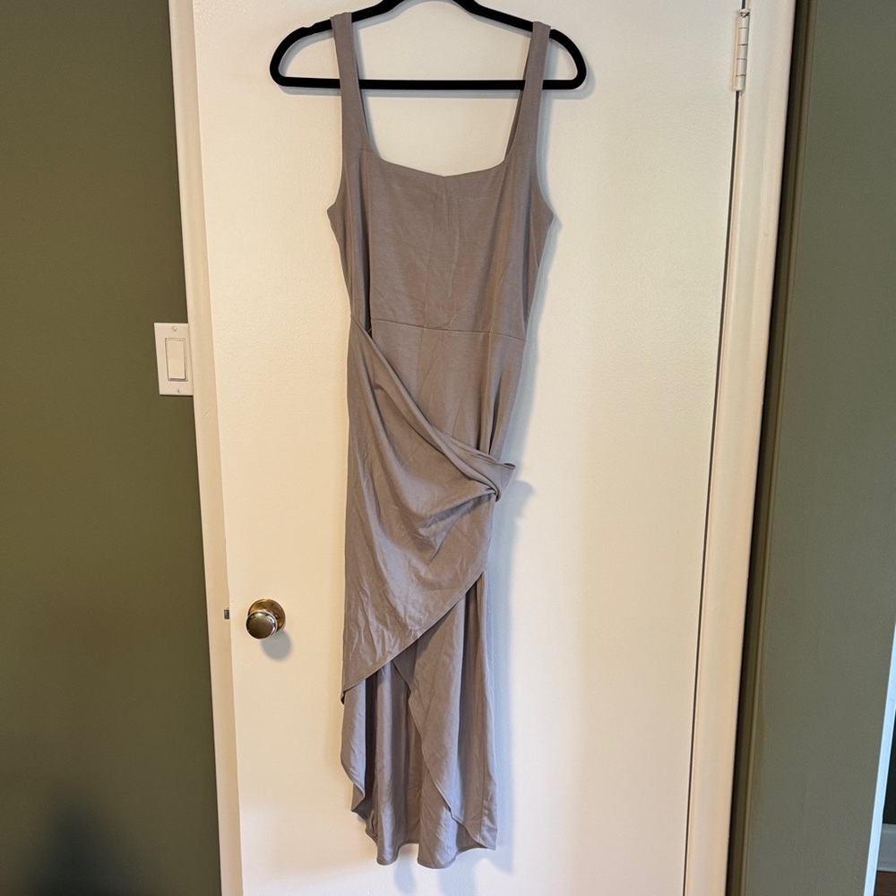 Wilfred Asymmetrical Gray Dress